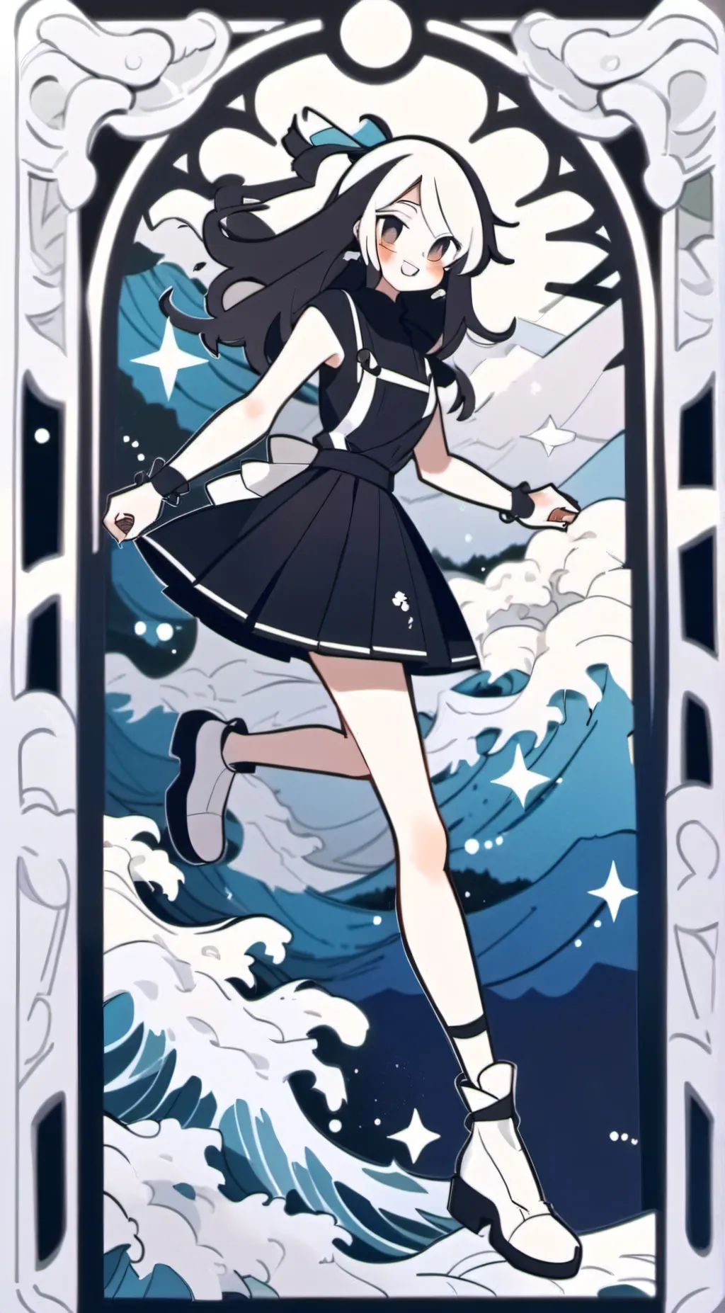 ai character: paper School background