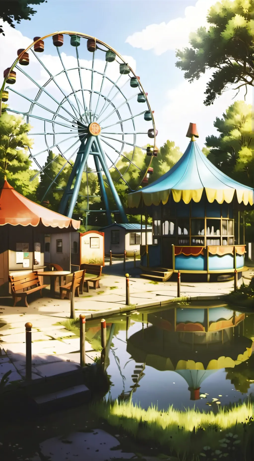 ai character: Funland background