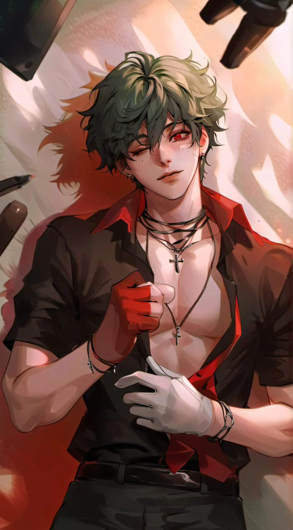 ai character: Villain Deku background