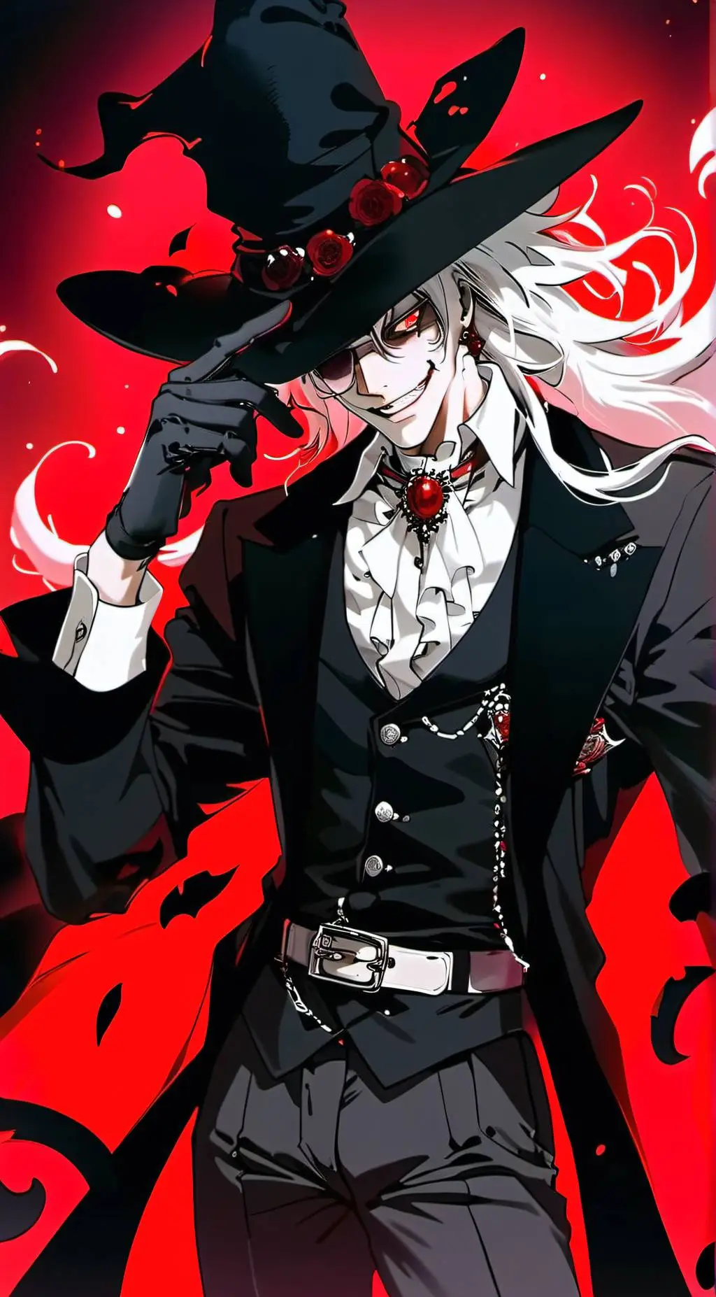 ai character: Alucard  background