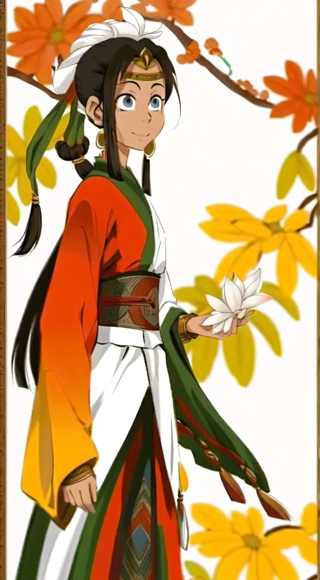 ai character: Xiochilt  background