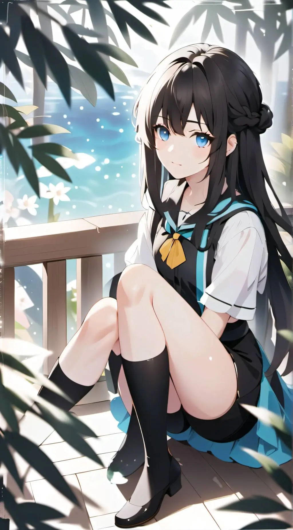 ai character: Hikari  background