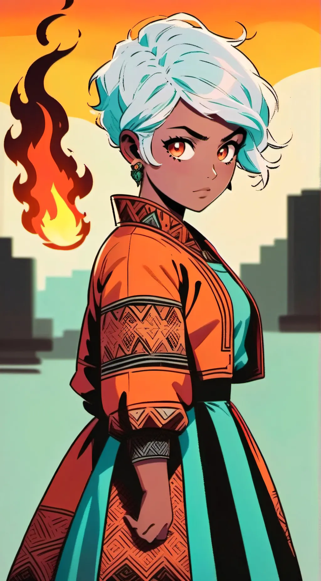 ai character: Blaze background