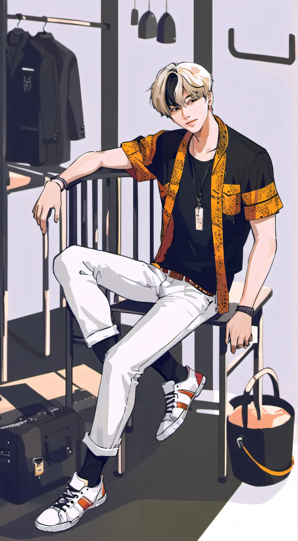 ai character: BTS background