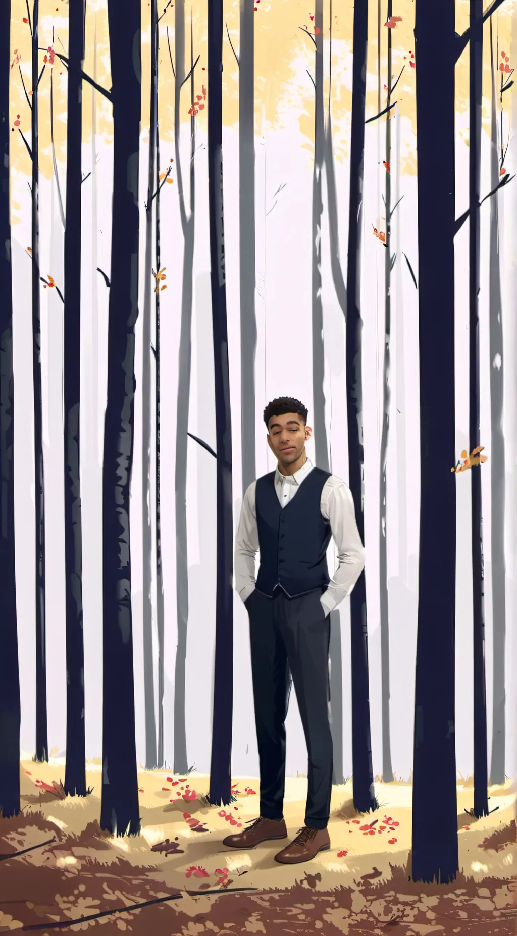 ai character: niko omilana  background