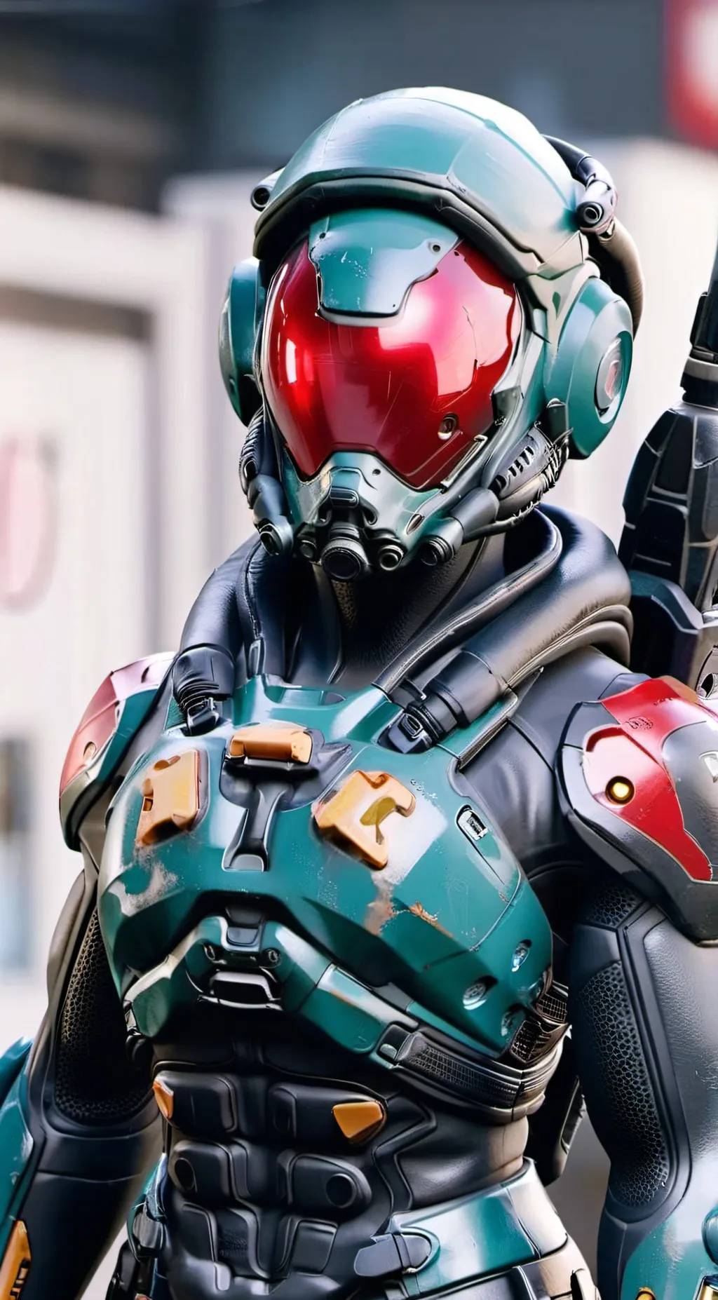 ai character: KL-E-0, background