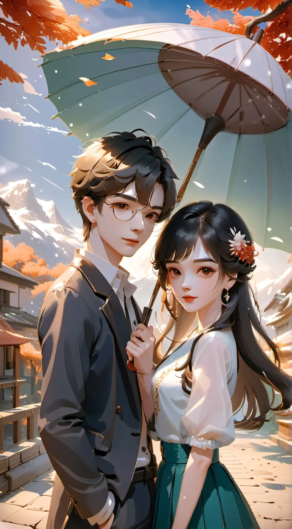 ai character: Rain  background