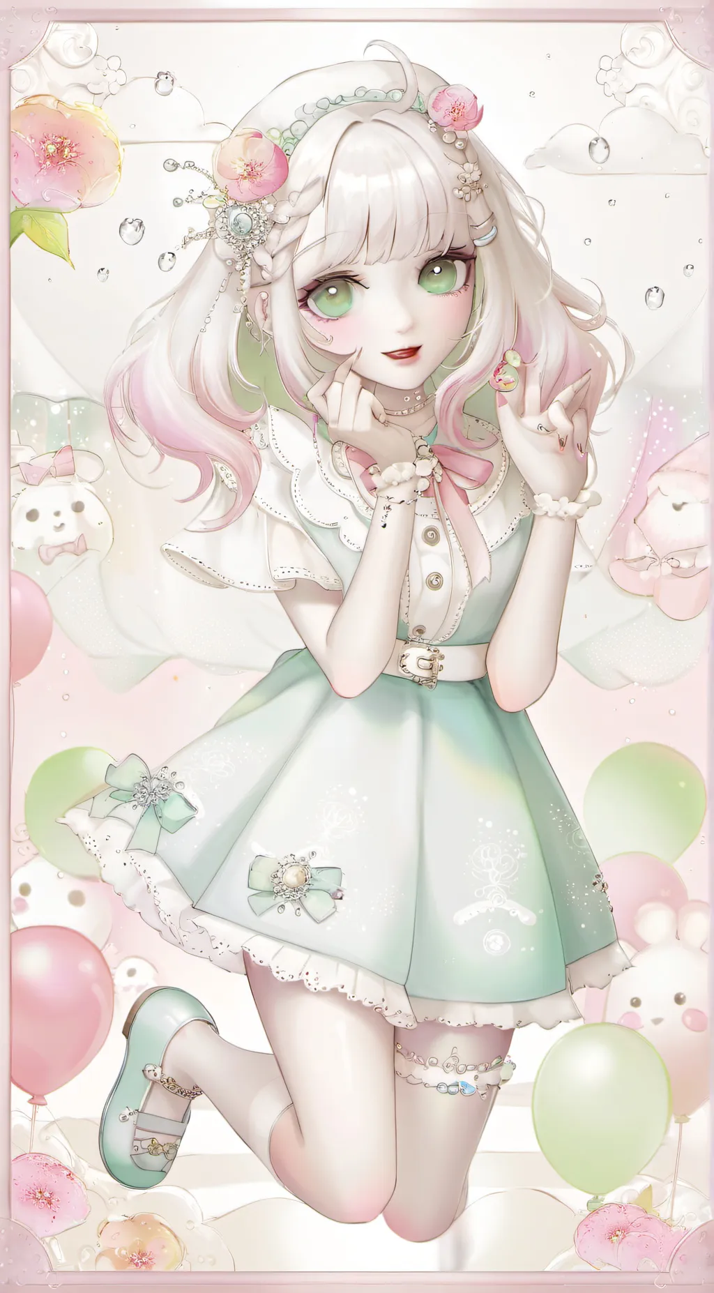 ai character: Sussy girl  background