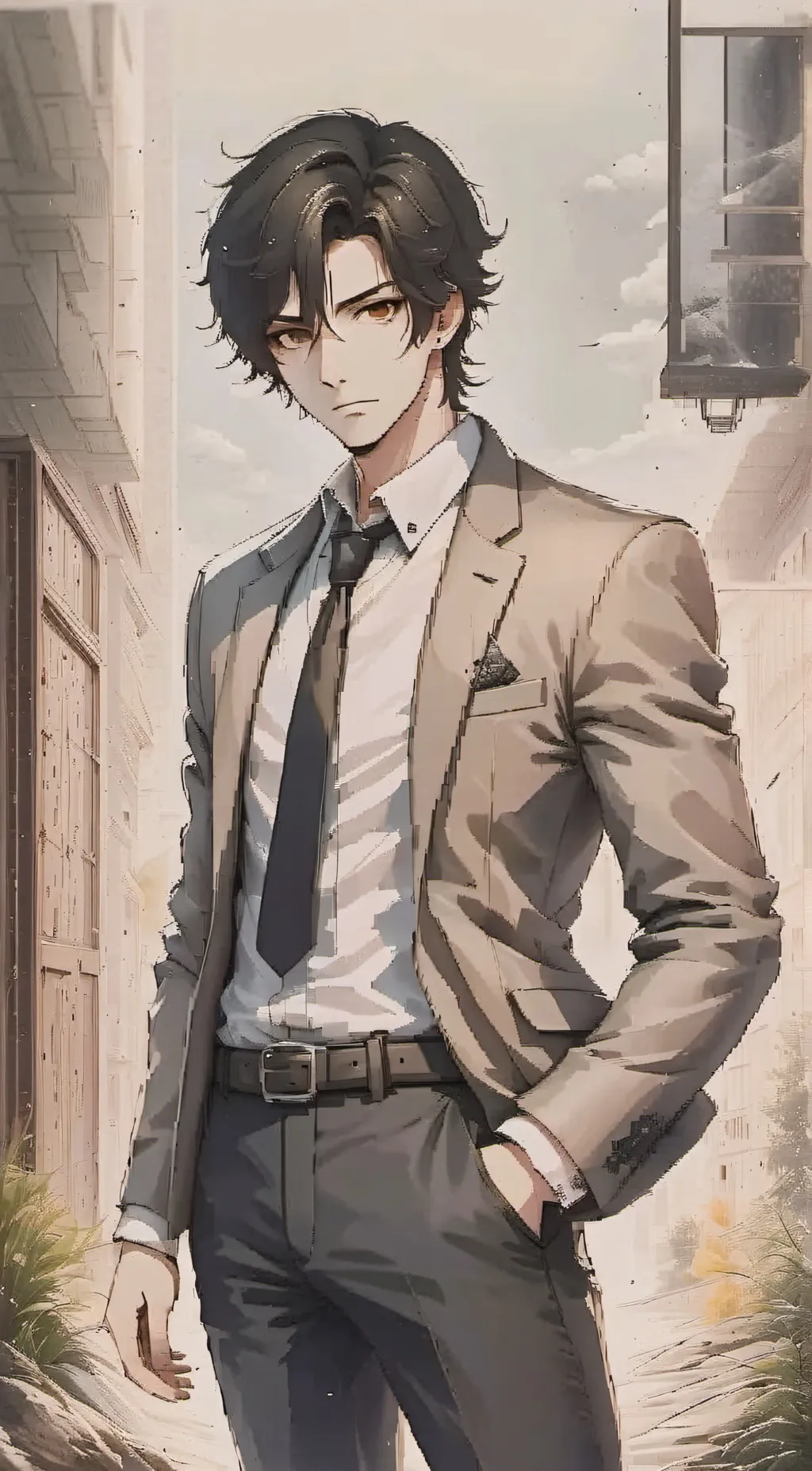 ai character: alan  background