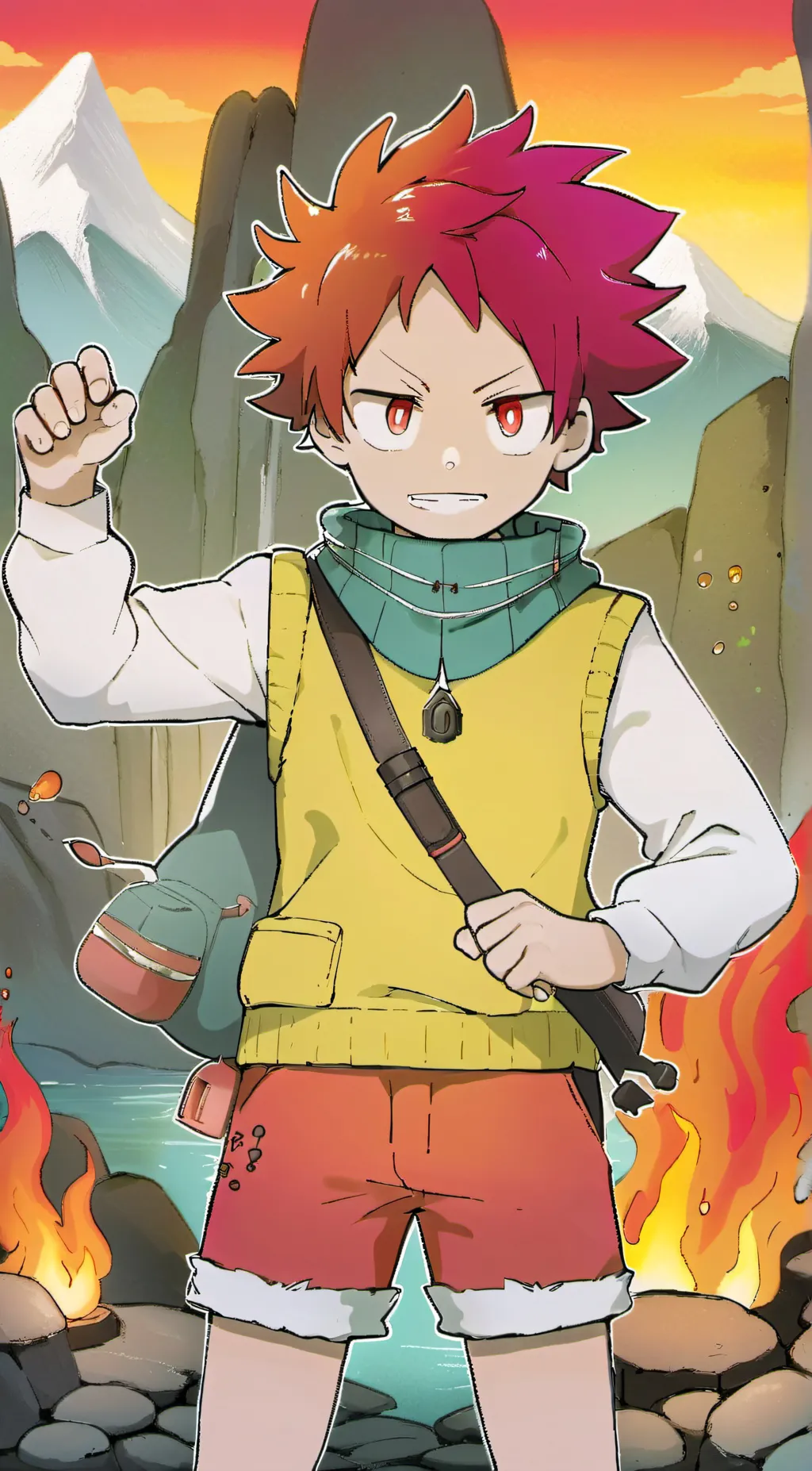 ai character: bakugo background