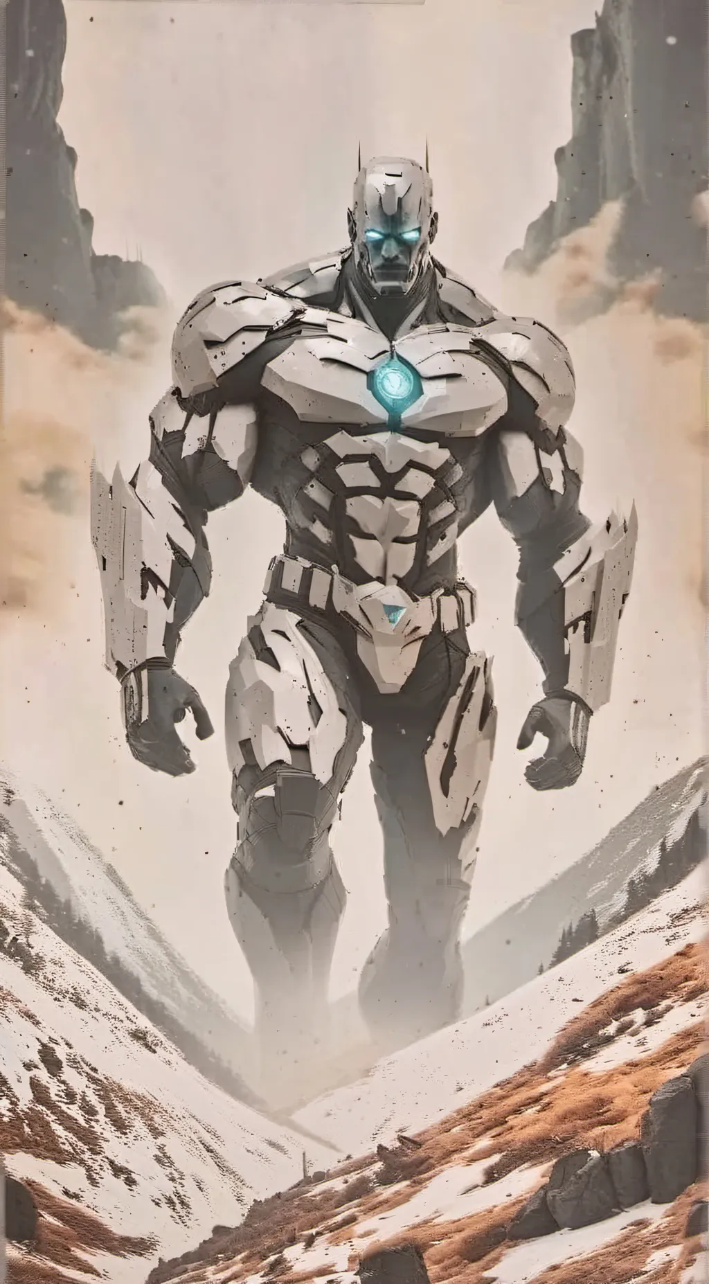 ai character: titan tv man background