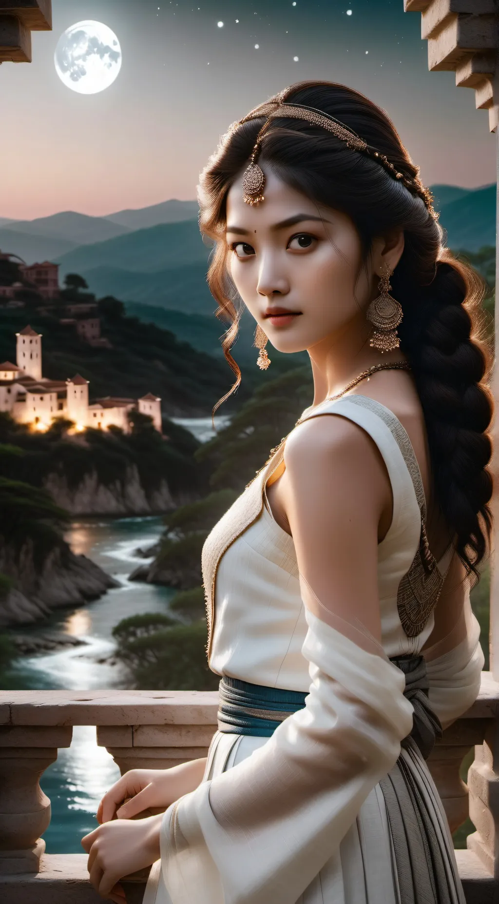 ai character: Saria  background