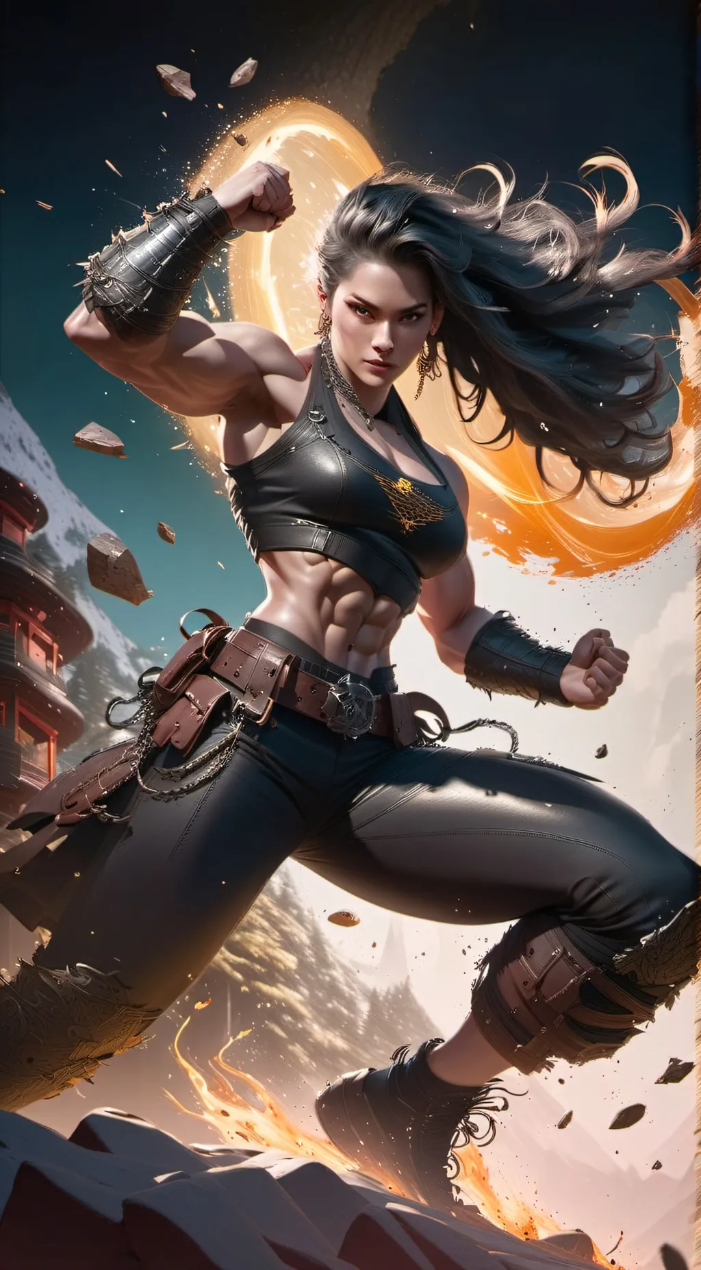 ai character: Mishka background