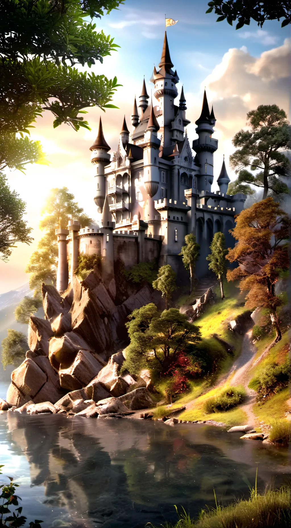 ai character: hogwarts💙💚💛❤ background