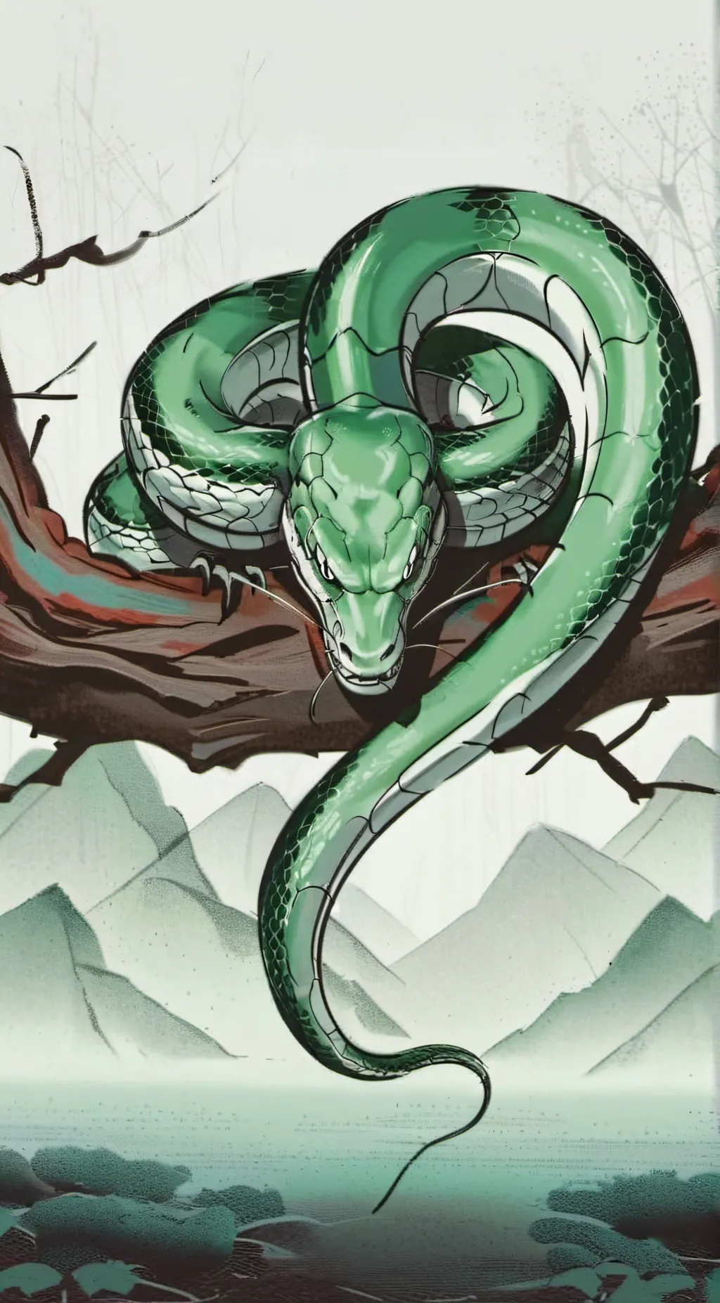 ai character: Slytherin gang 🐍 background