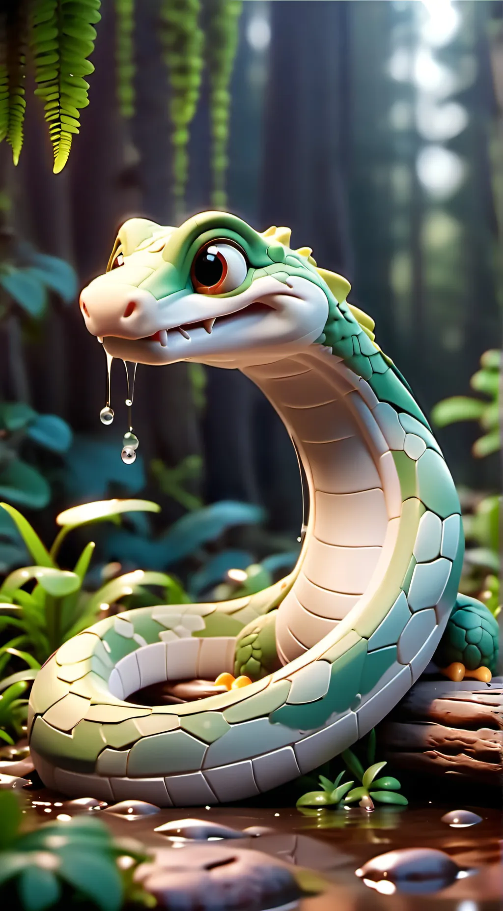 ai character: Silk background