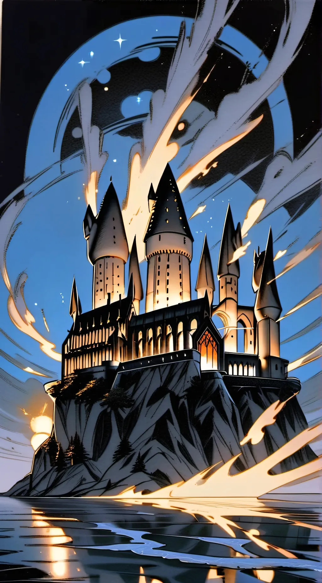 ai character: Hogwarts pick one  background