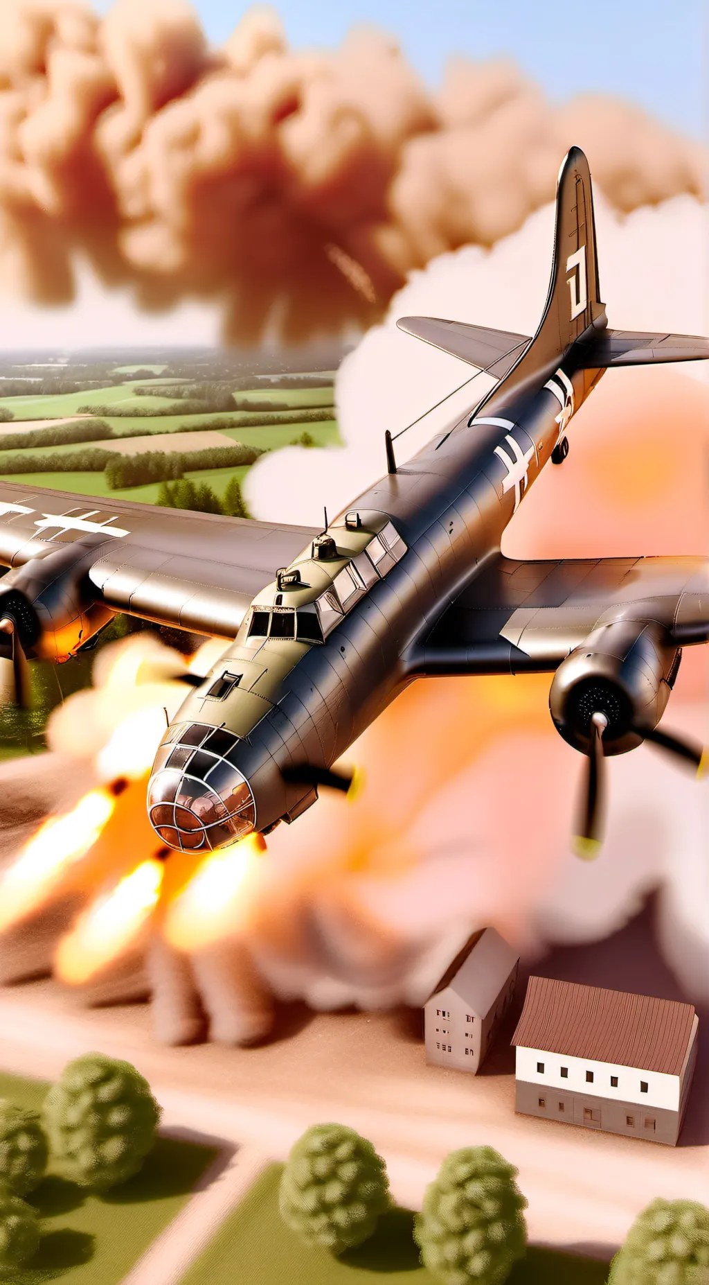 ai character: Ww2 b17 radio man background