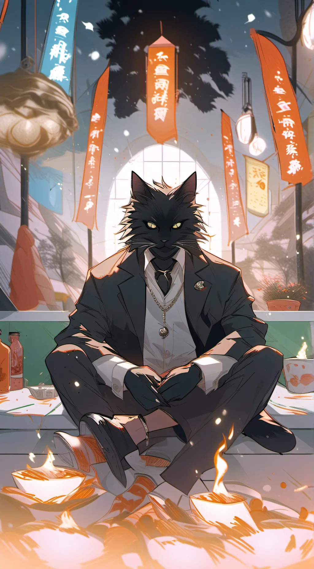 ai character: duct tape background