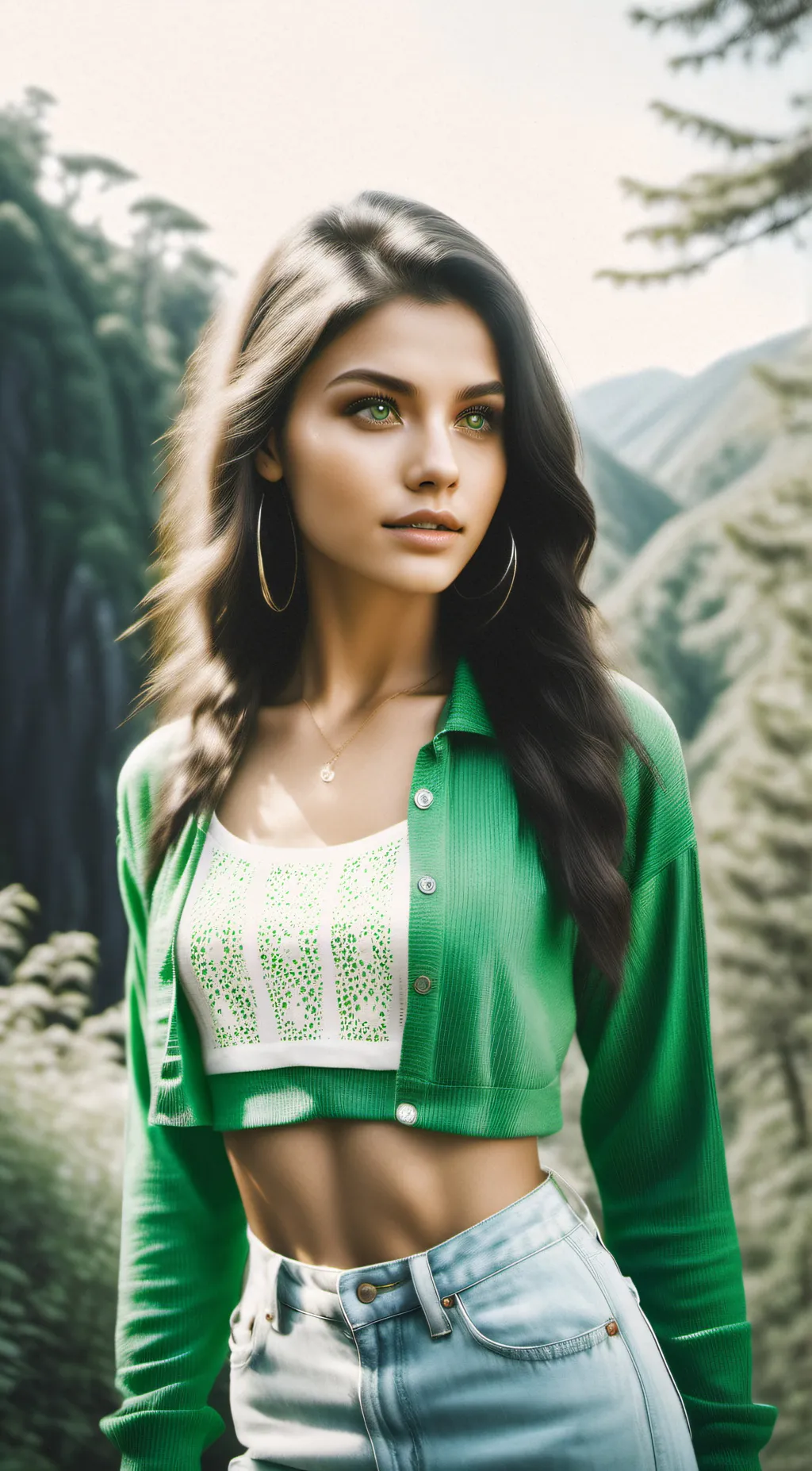 ai character: Emily Léroyz  background