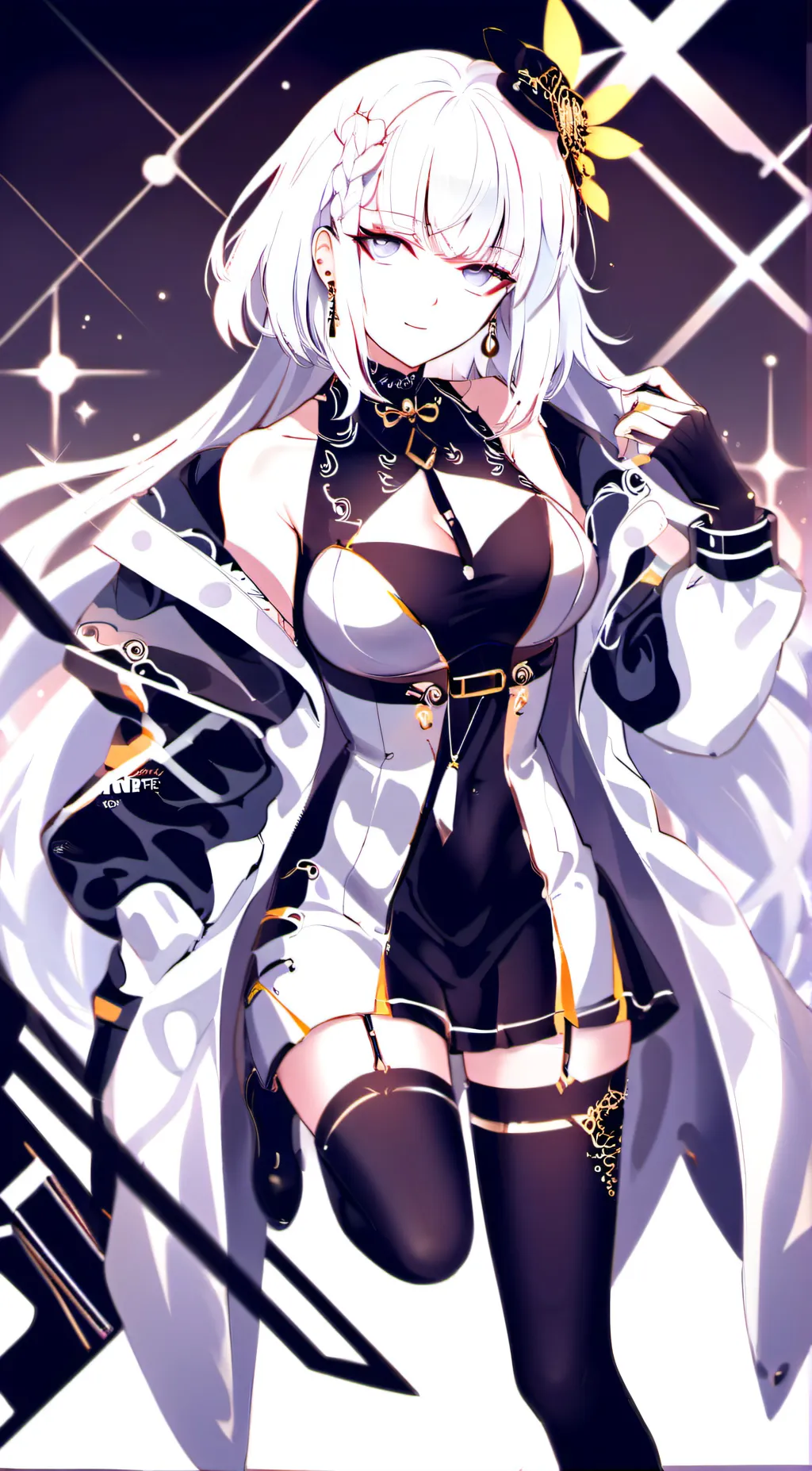 ai character: Lilac background