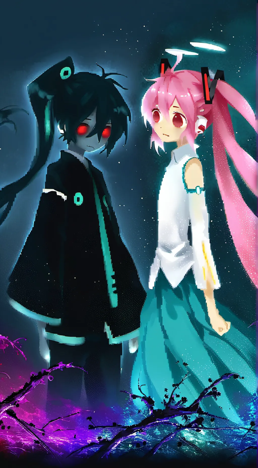 ai character: miku is hypnotized background