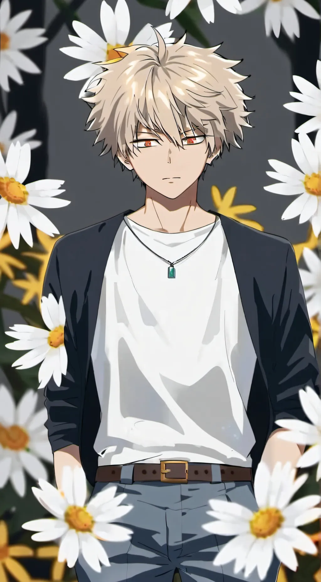 ai character: Katsuki bakugo background