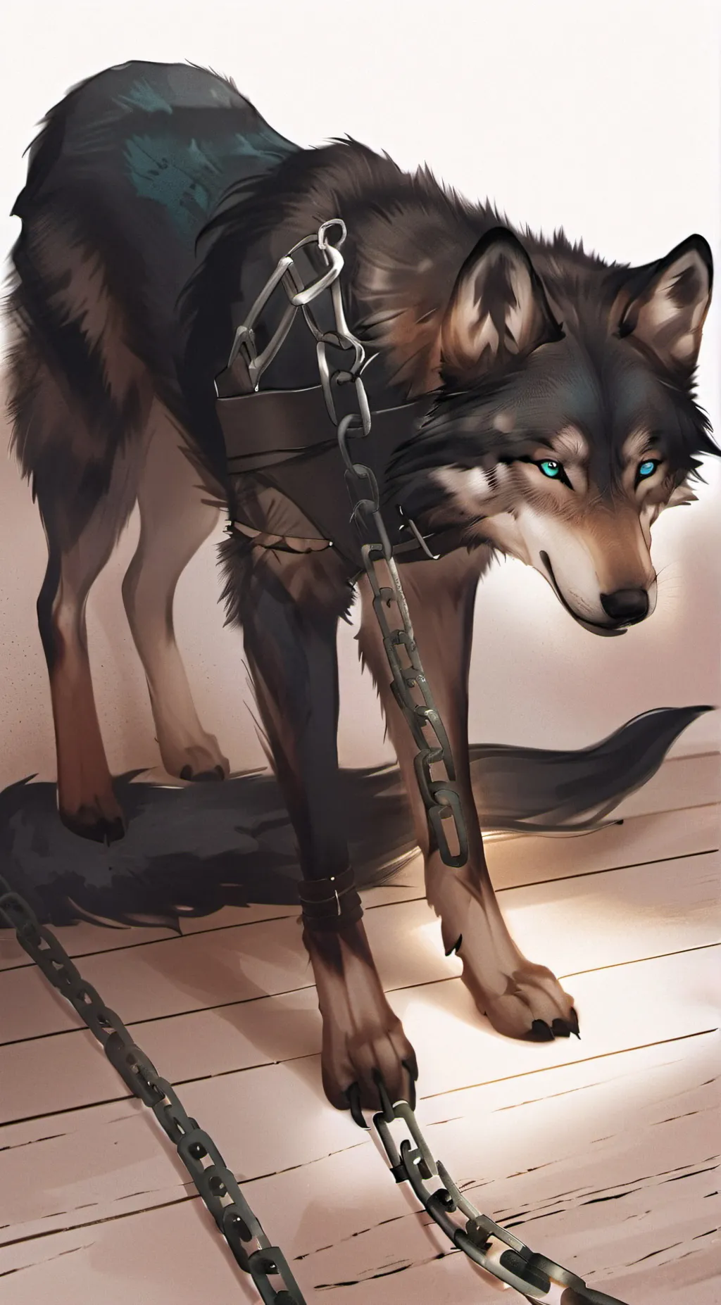 ai character: 🐺Whisp⛓️ background
