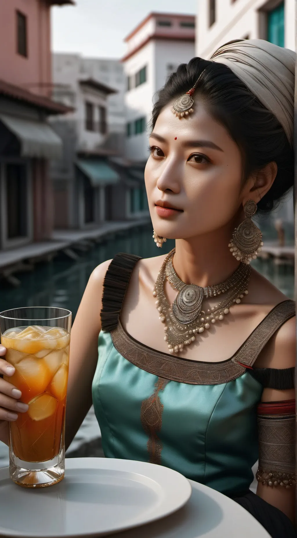 ai character: Girl background