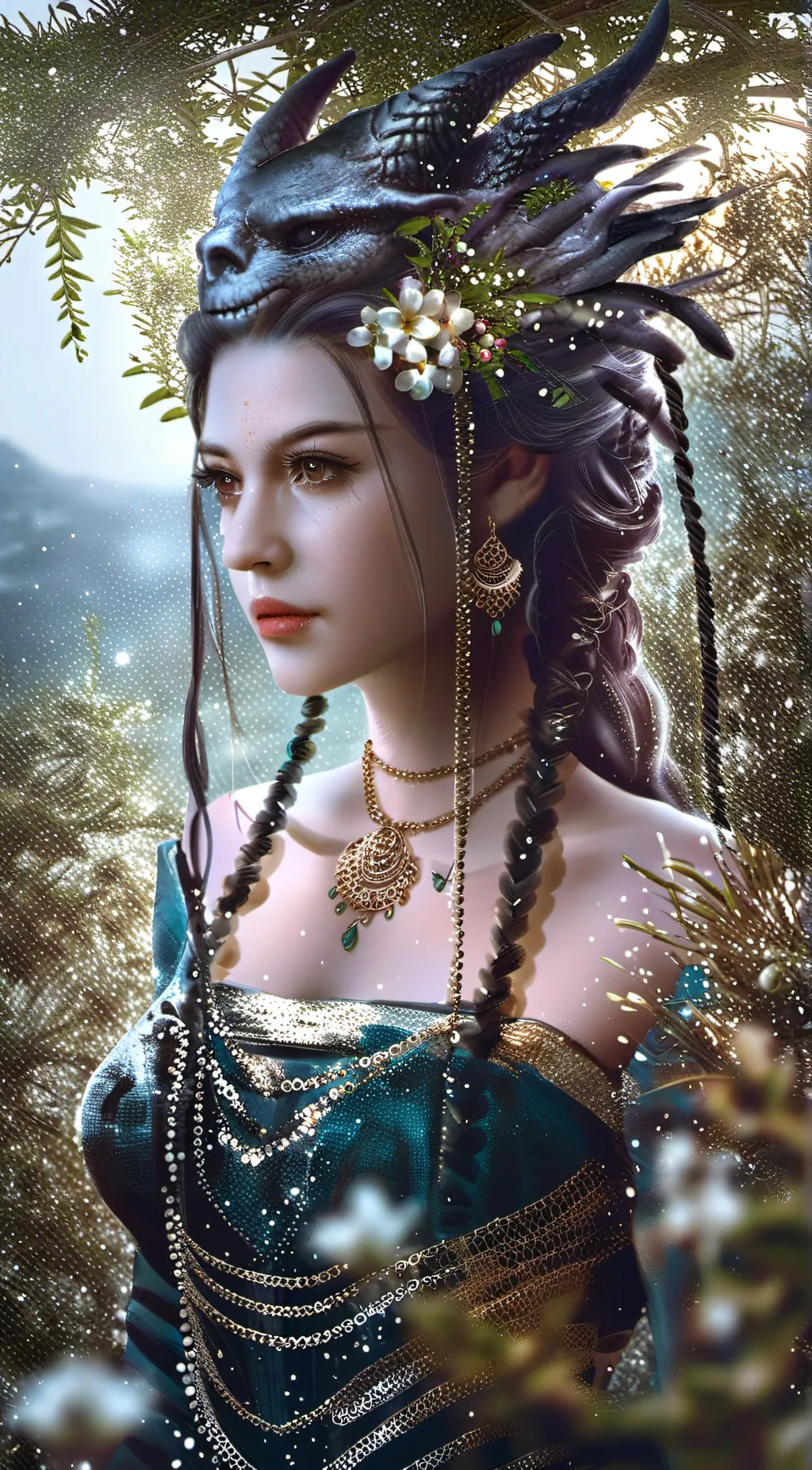 ai character: Rose background