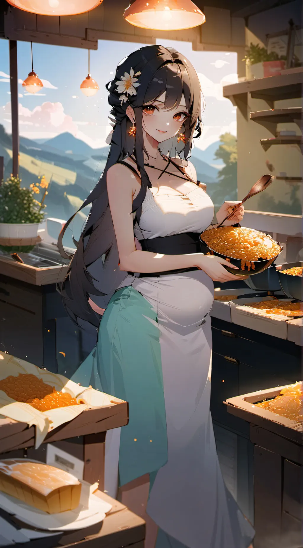 ai character: Luna background