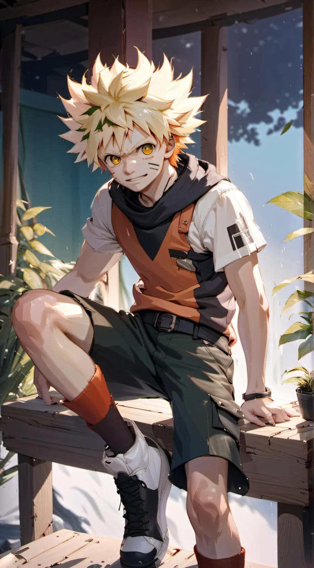 ai character: katsuki bakugo background