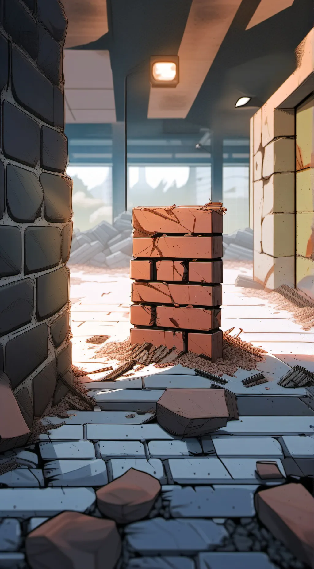 ai character: Wall background