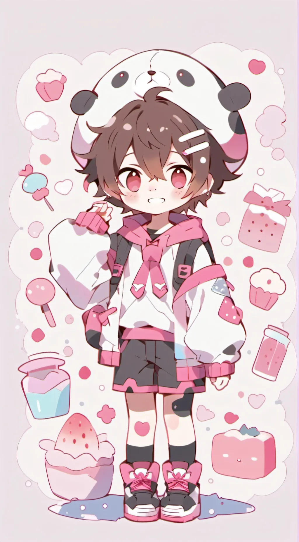 ai character: haruko✨✨ background