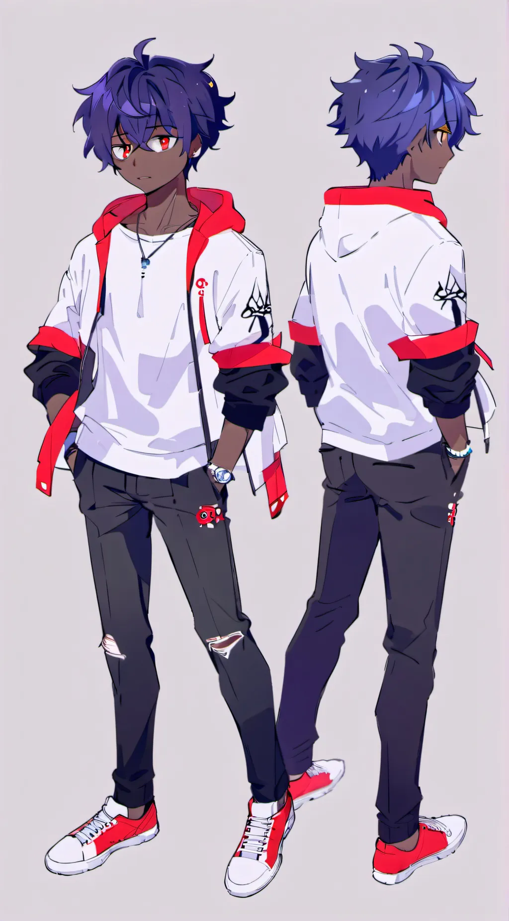 ai character: Zack and Max background