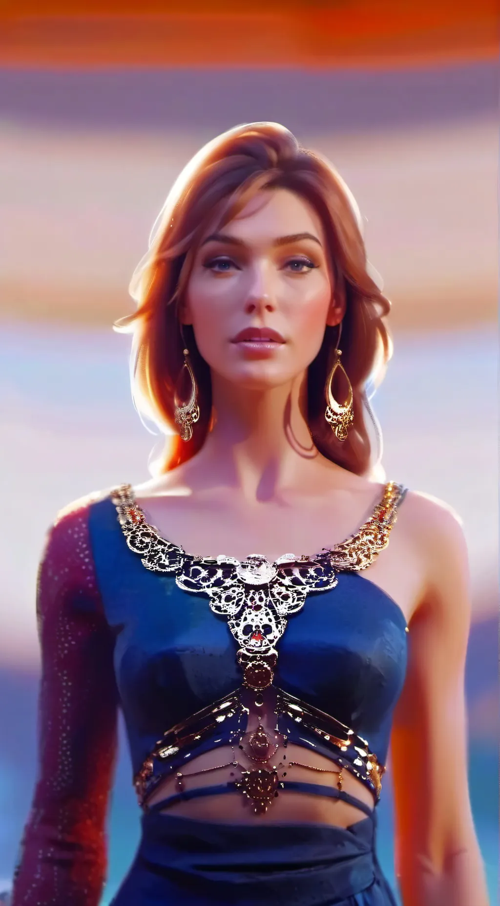 ai character: Lana  background