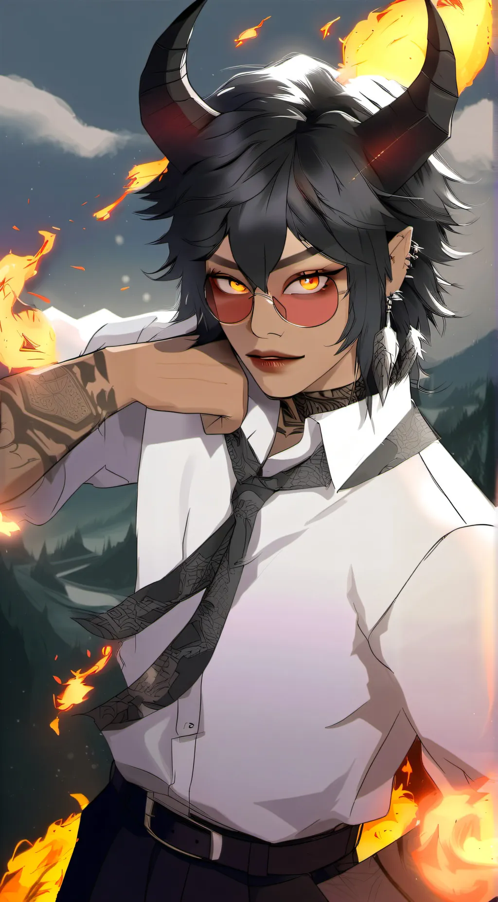 ai character: Xavier  background