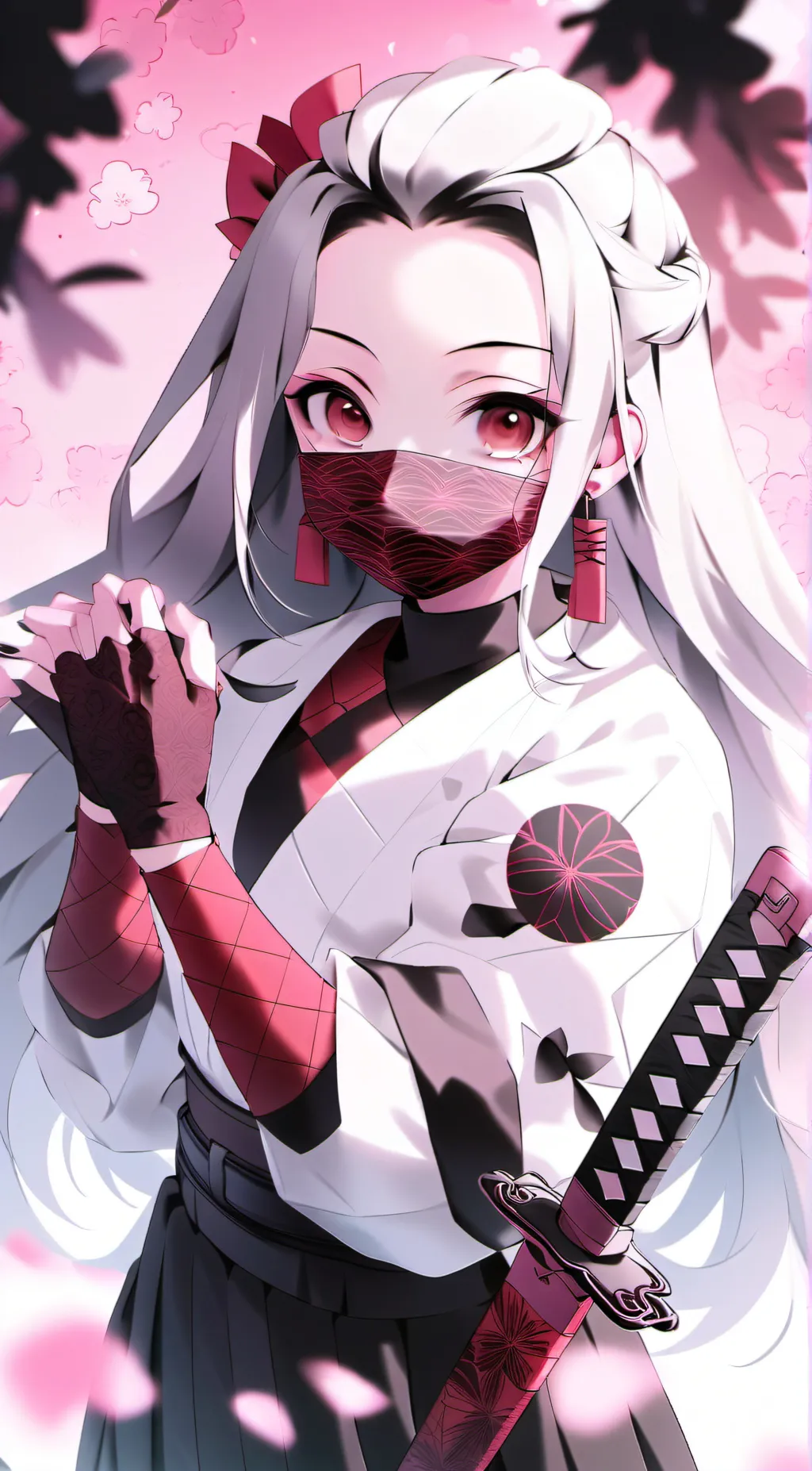 ai character: nezuko~ background