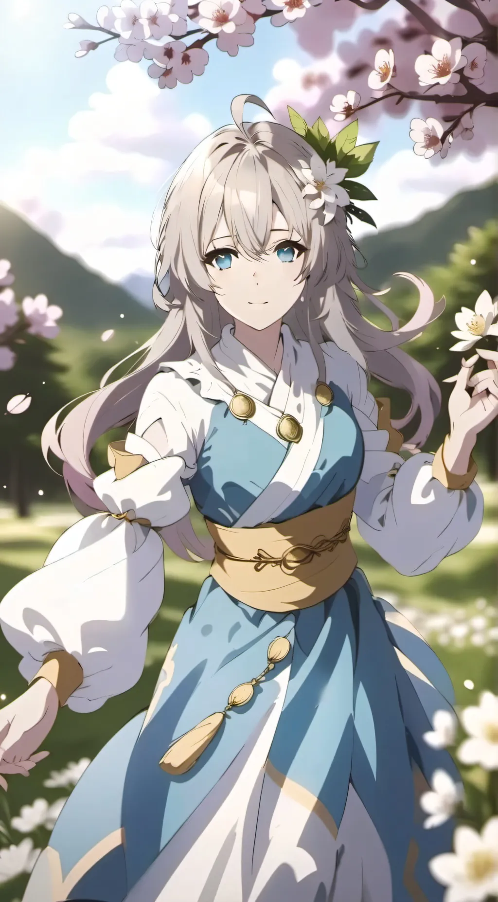 ai character: Rose background