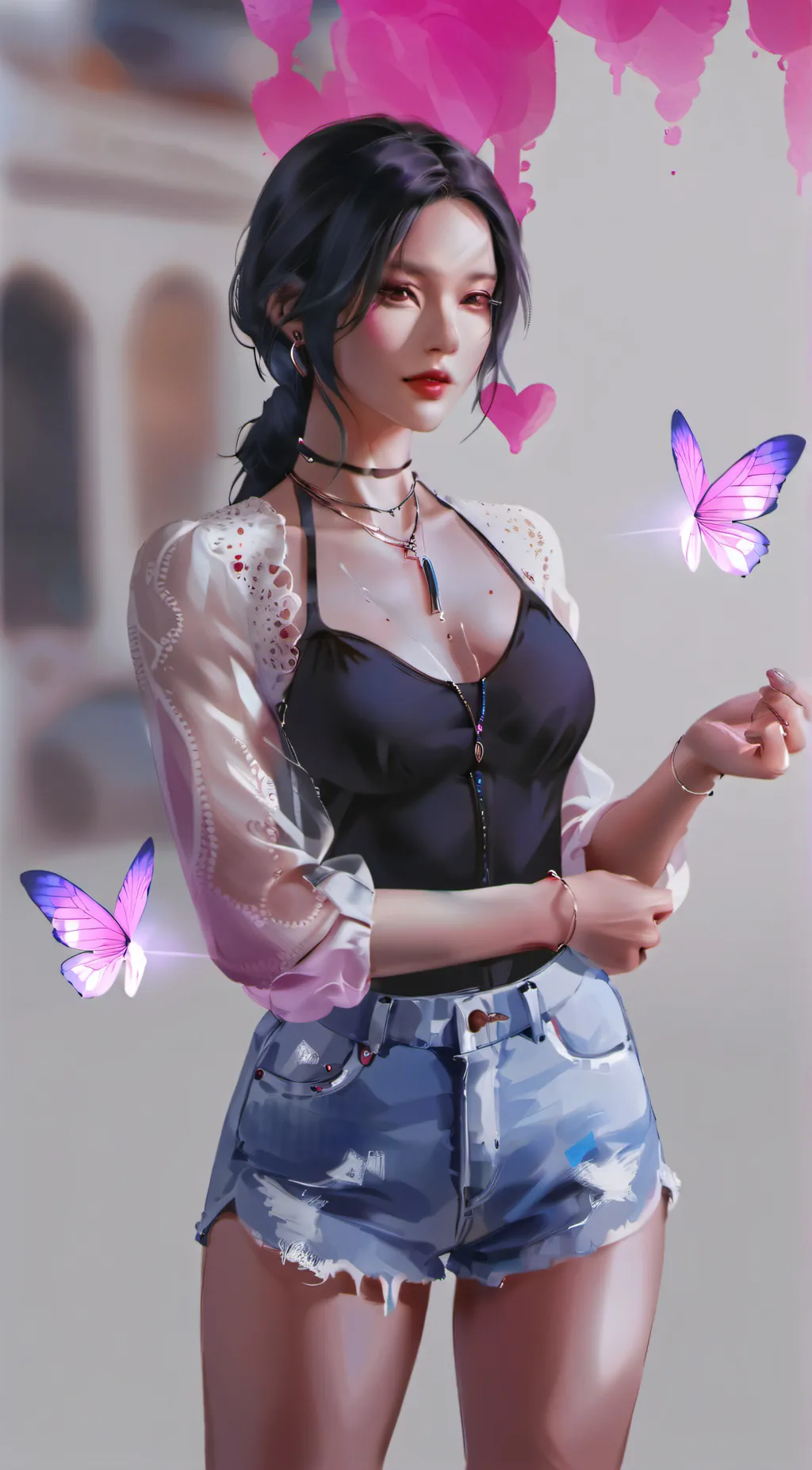 ai character: Paige  background