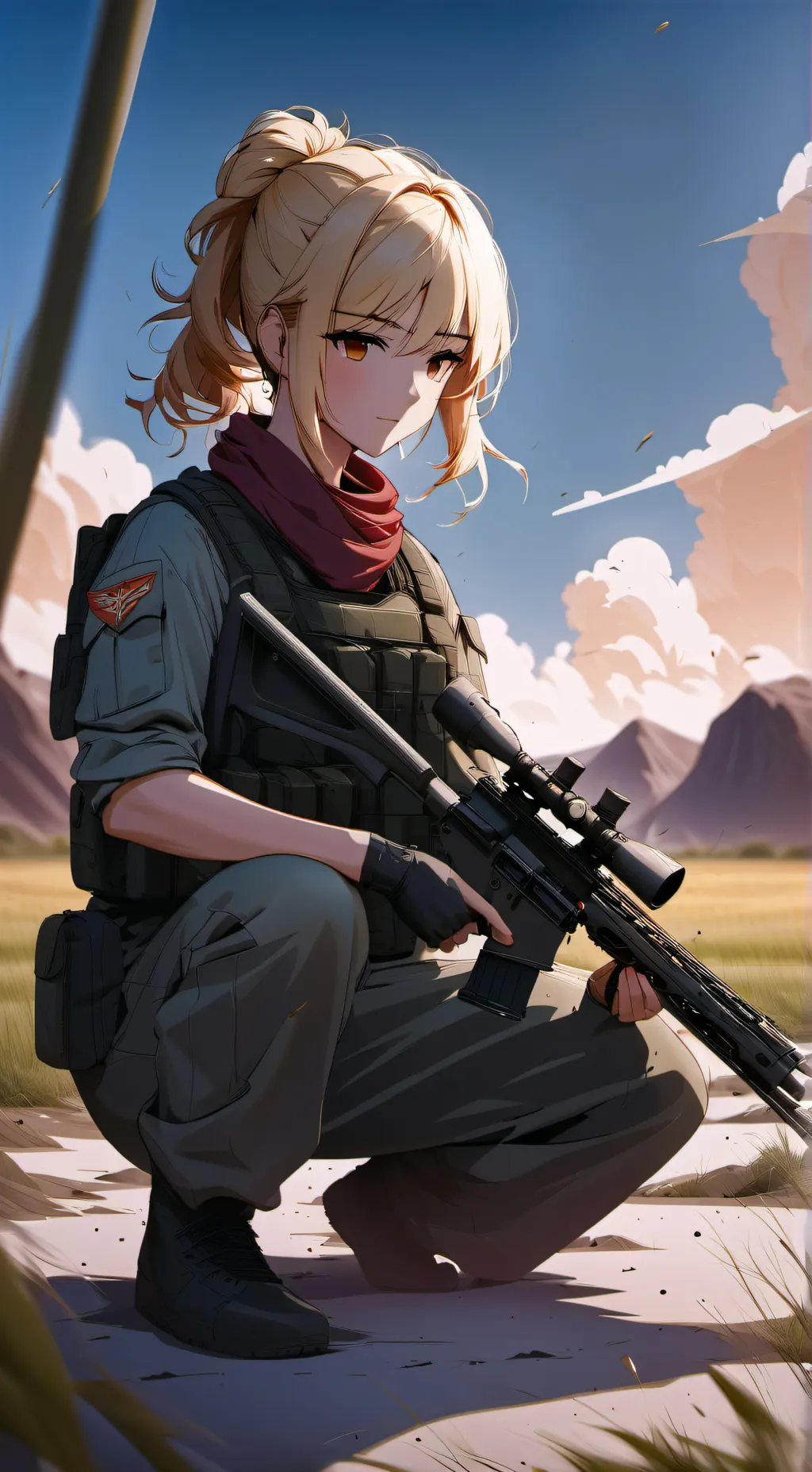 ai character: Lt. Allie Yamahara background
