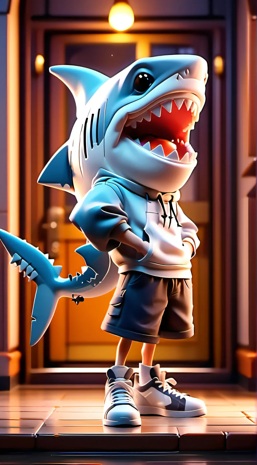 ai character: SHARKEY BOI background