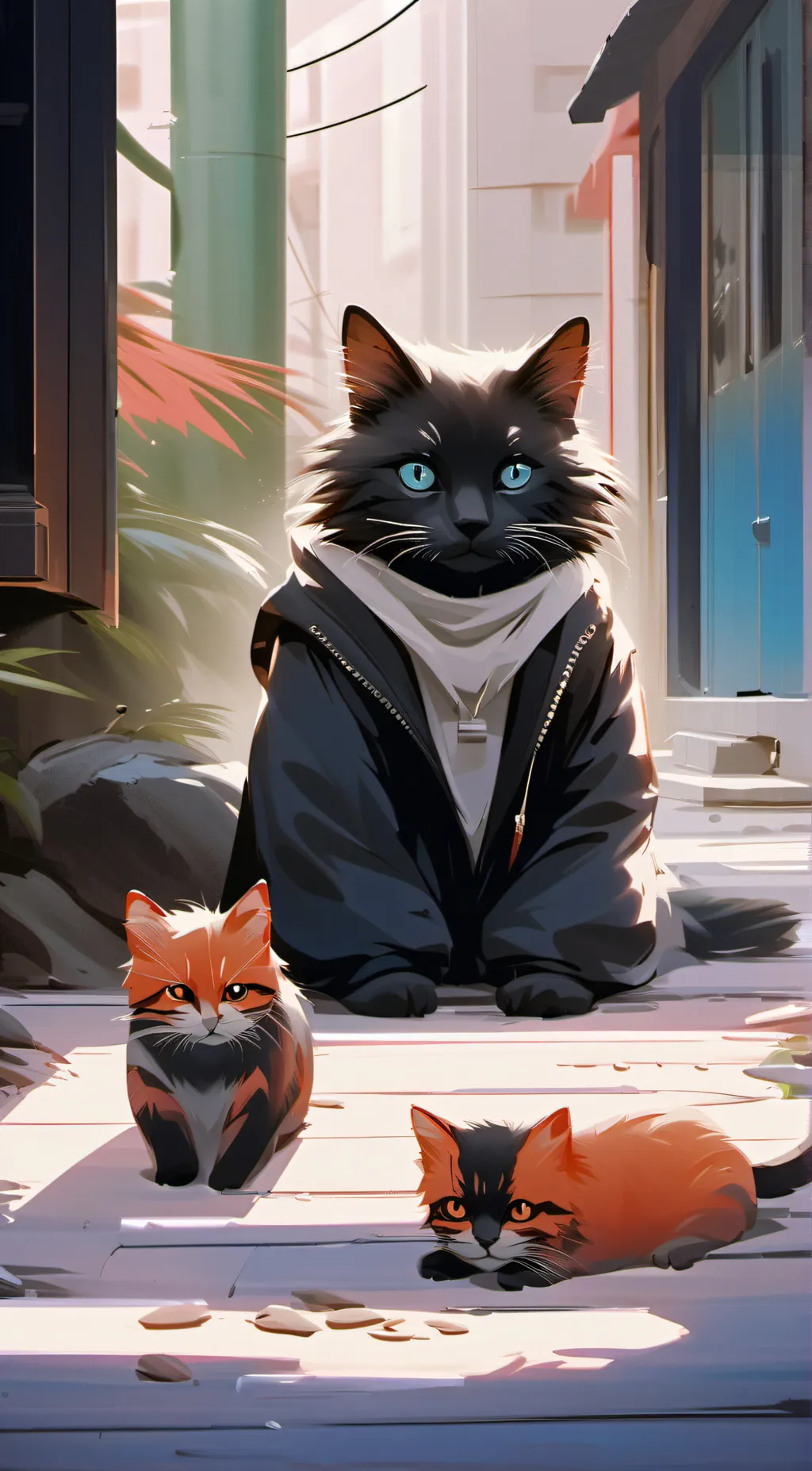 ai character: meow meow background