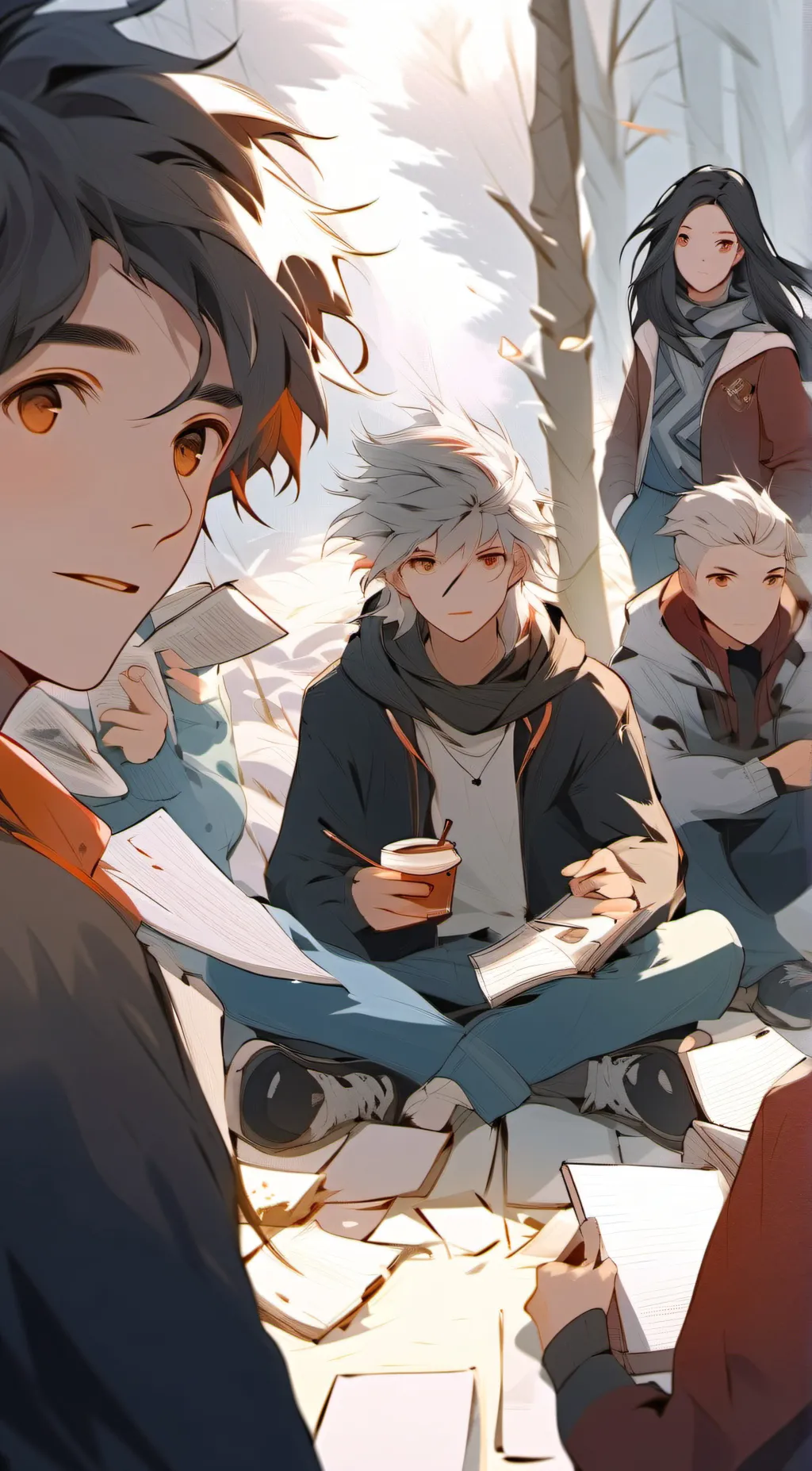 ai character: mha happy AU background