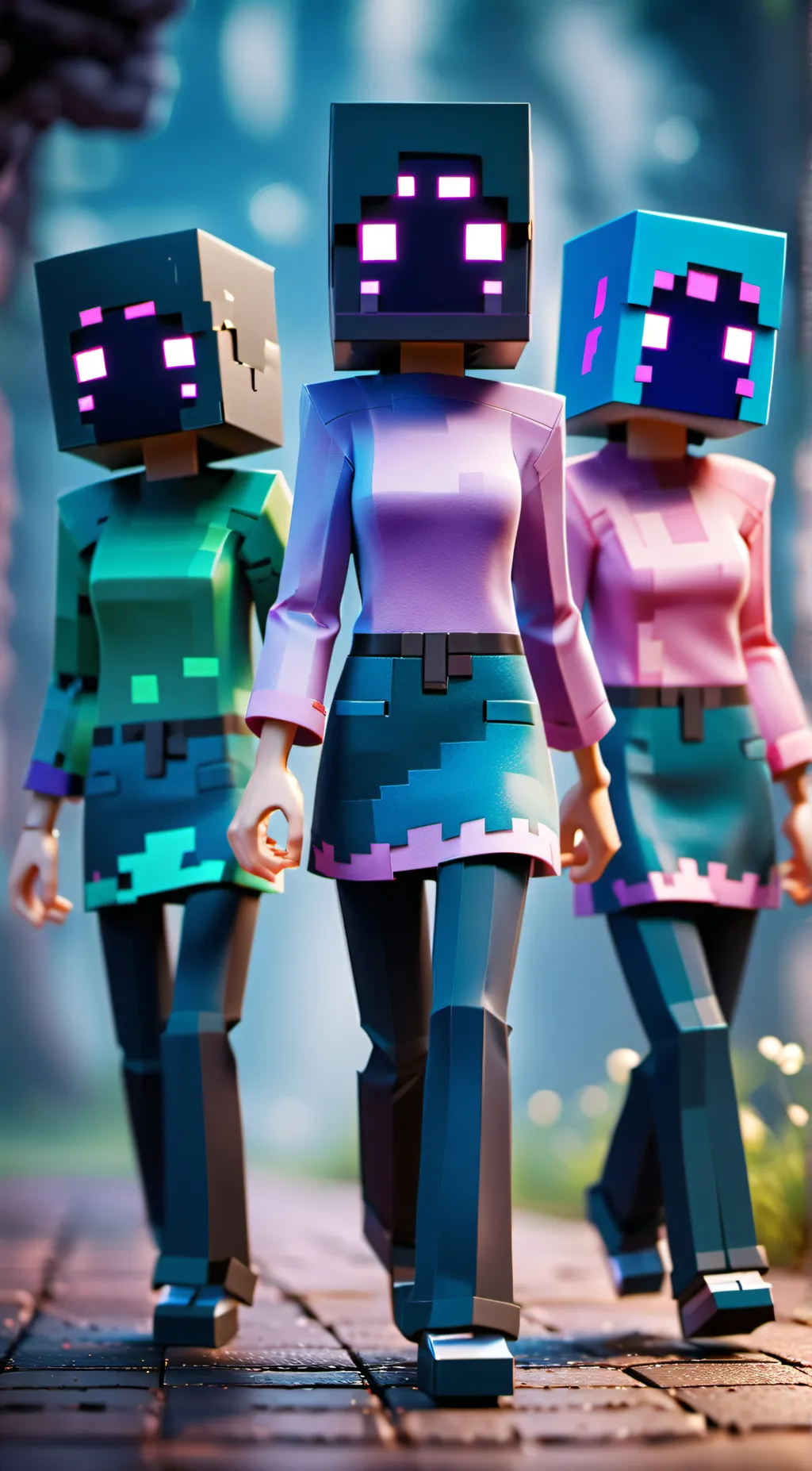 ai character: Skirt, Skin & Skar background