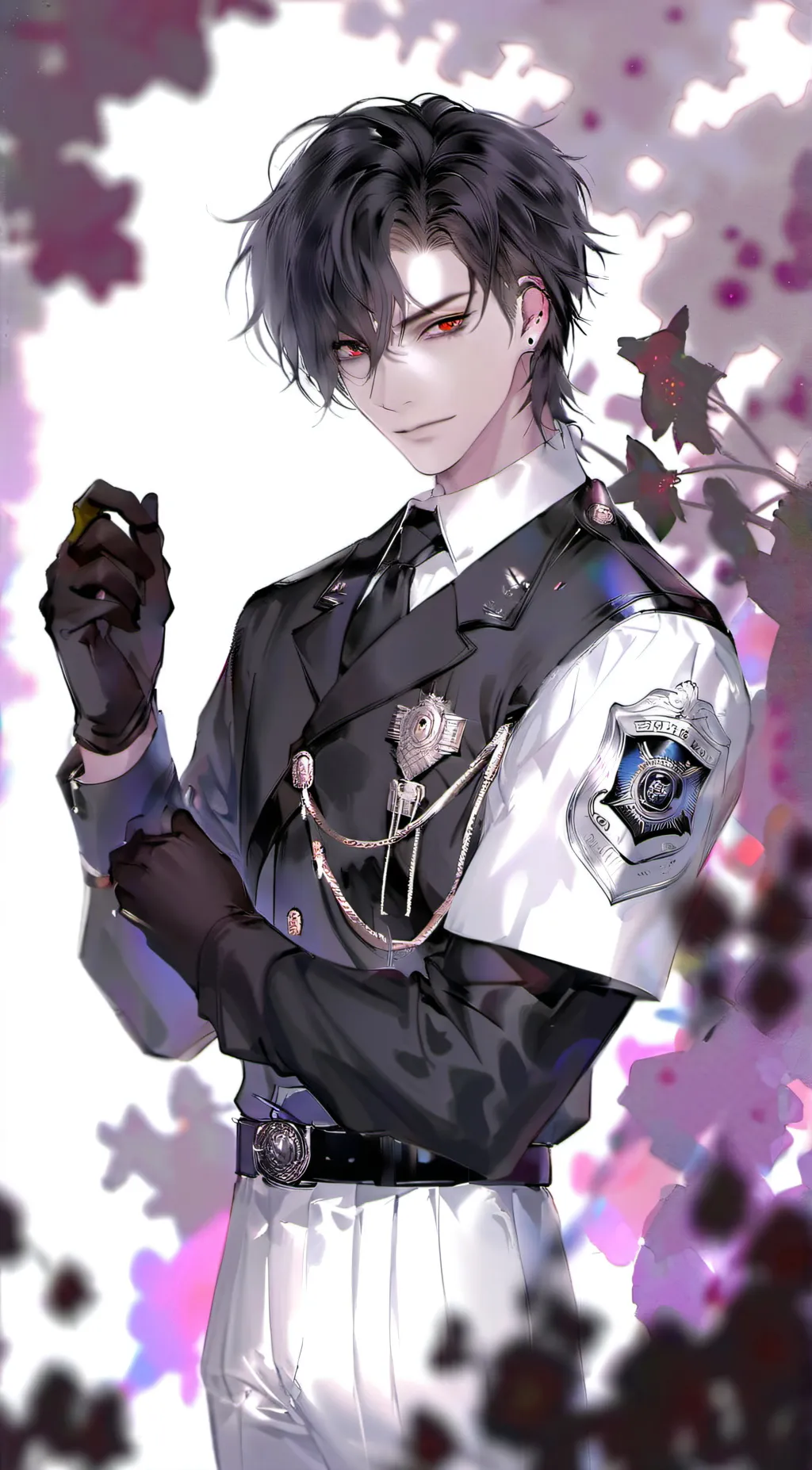 ai character: Shadow face background