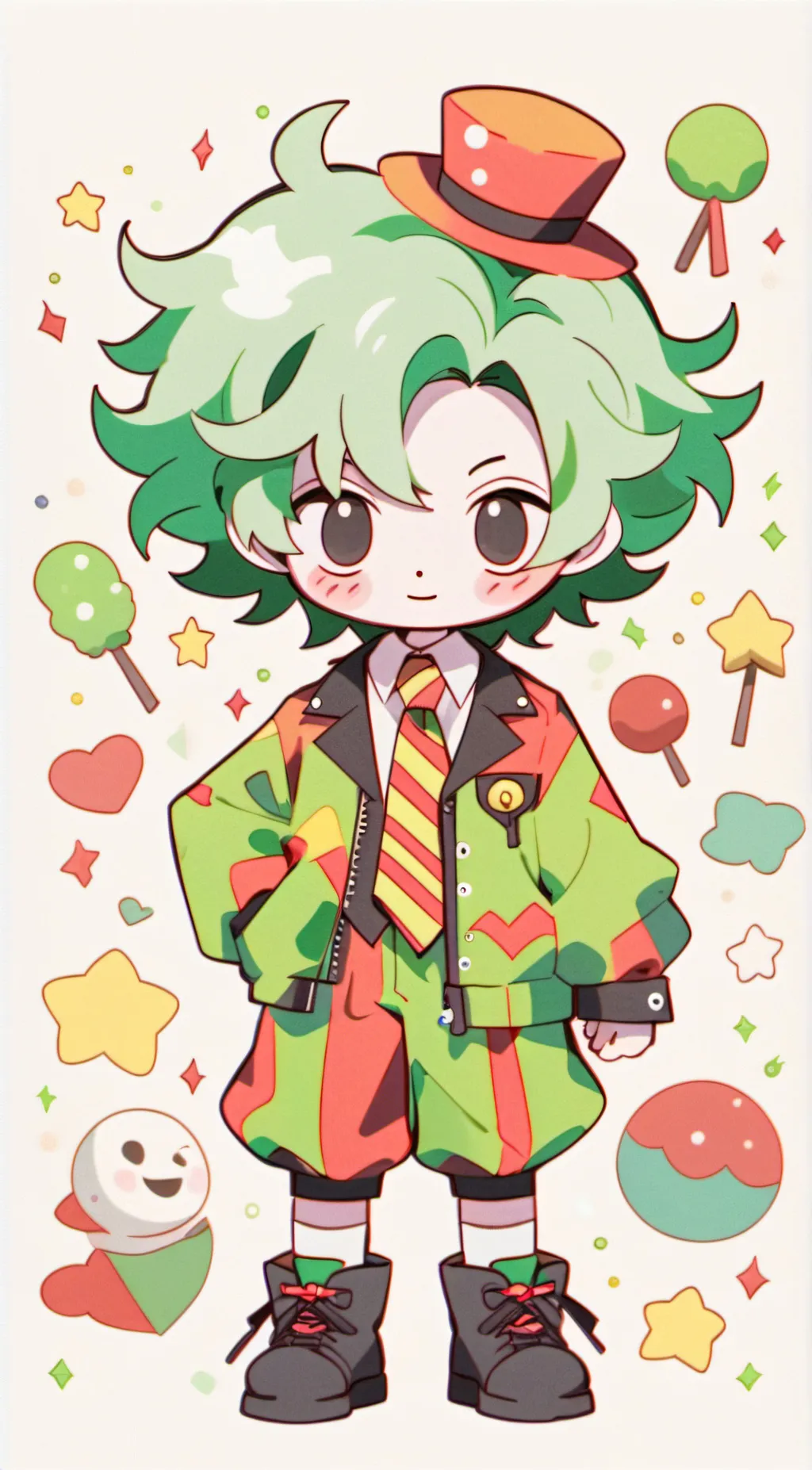 ai character: beetle juice background