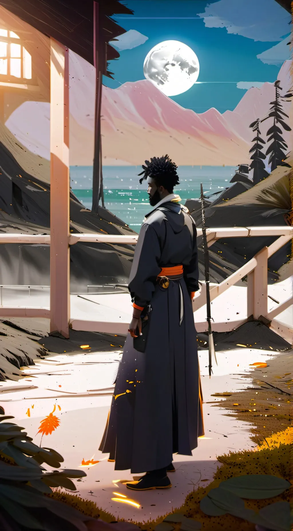 ai character: Jayson  background