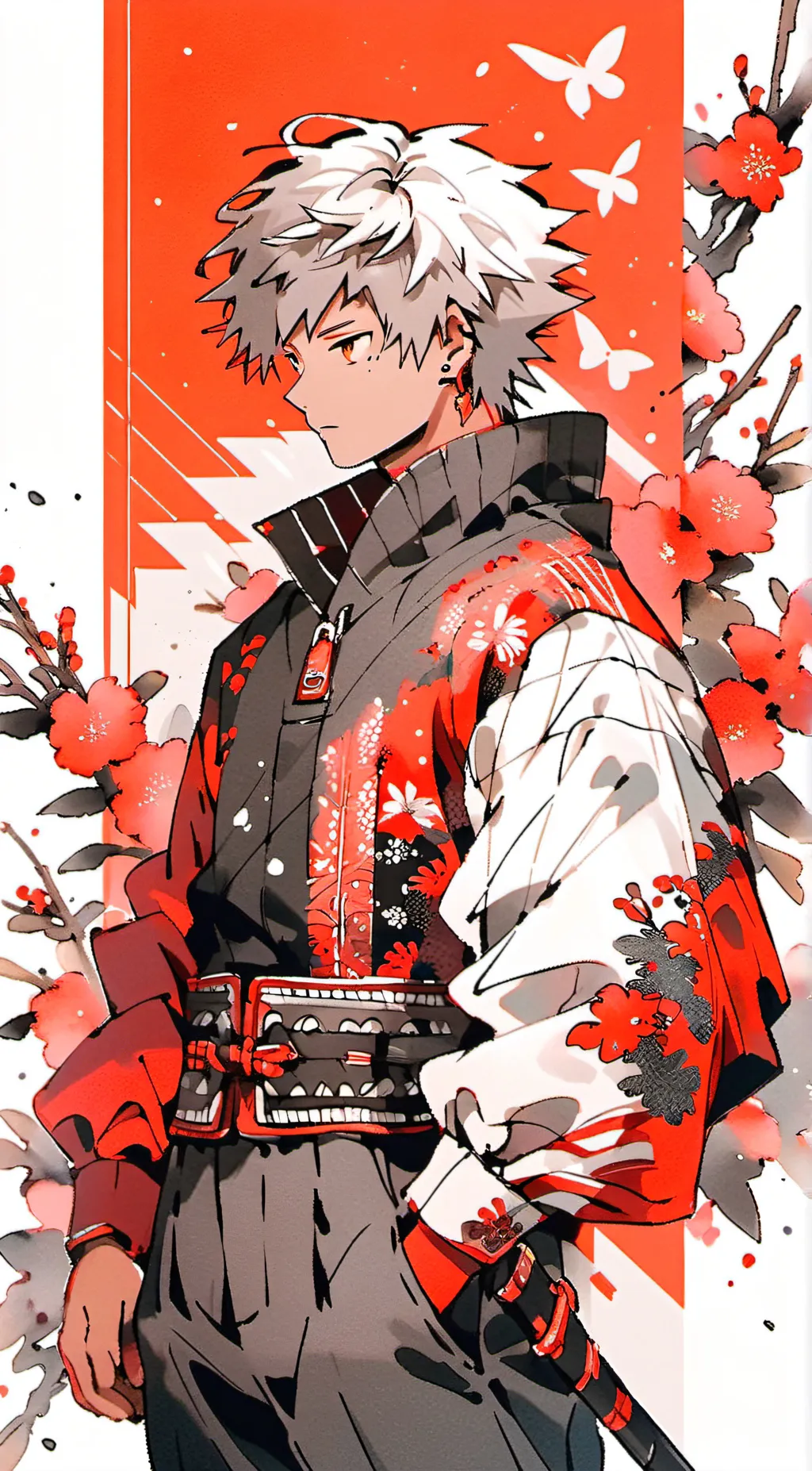 ai character: Katsuki Bakugo background