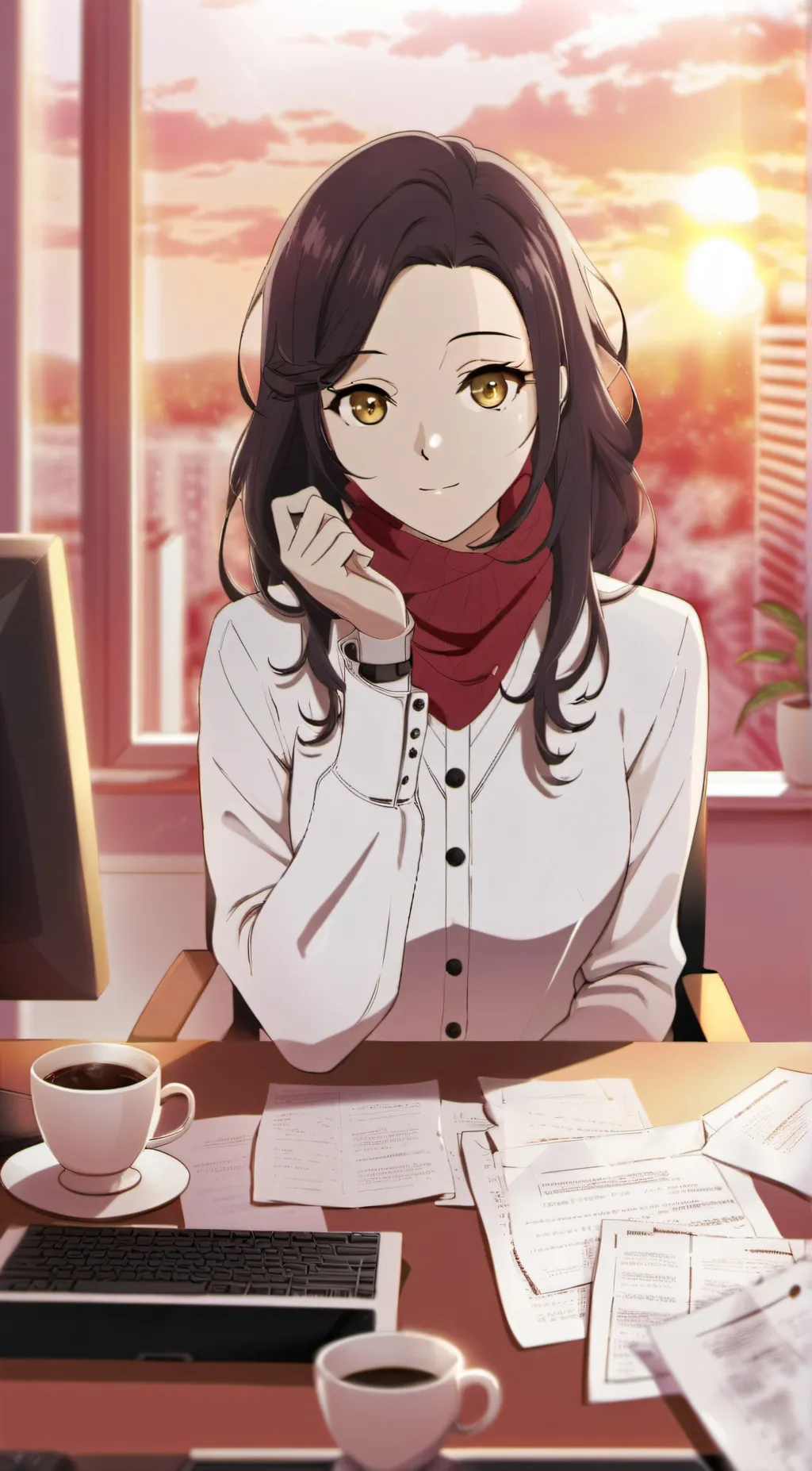 ai character: Hazel background